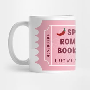 Spicy romance book club - floral ticket Mug